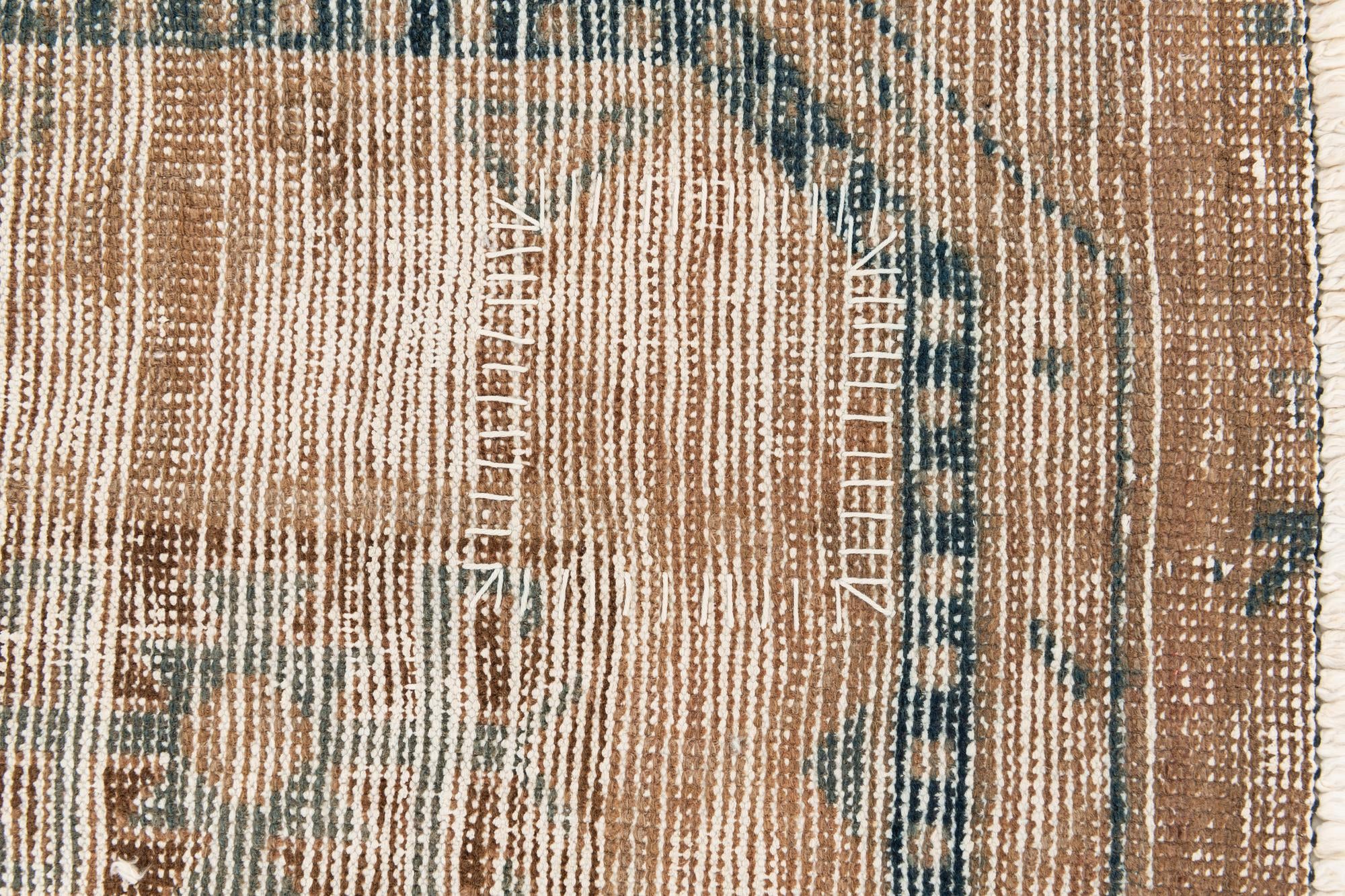 2' 7 x 10' Hand Knotted Ultra Vintage Persian Wool Runner Rug