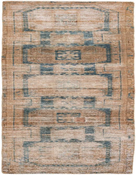 Detail image of 2' 7 x 10' Hand Knotted Ultra Vintage Persian Wool Runner Rug