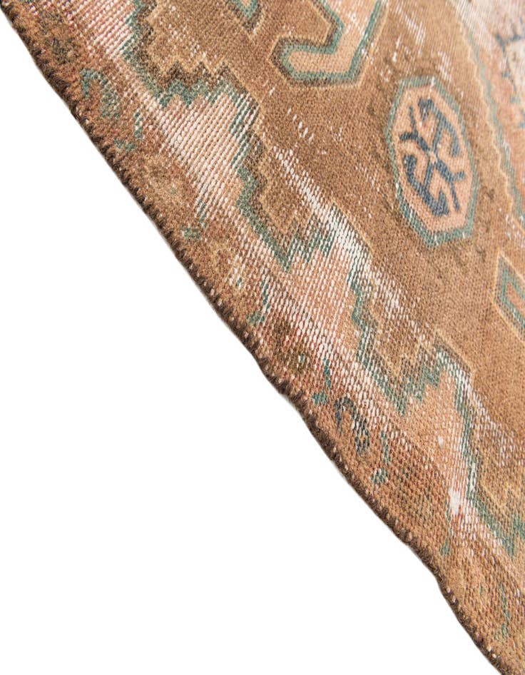 Detail image of 3' 8 x 8' 1  Hand Knotted Ultra Vintage Persian Wool Runner Rug