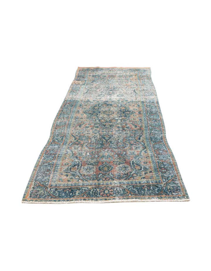 3' 1 x 8' 1 Hand Knotted Ultra Vintage Persian Wool Runner Rug