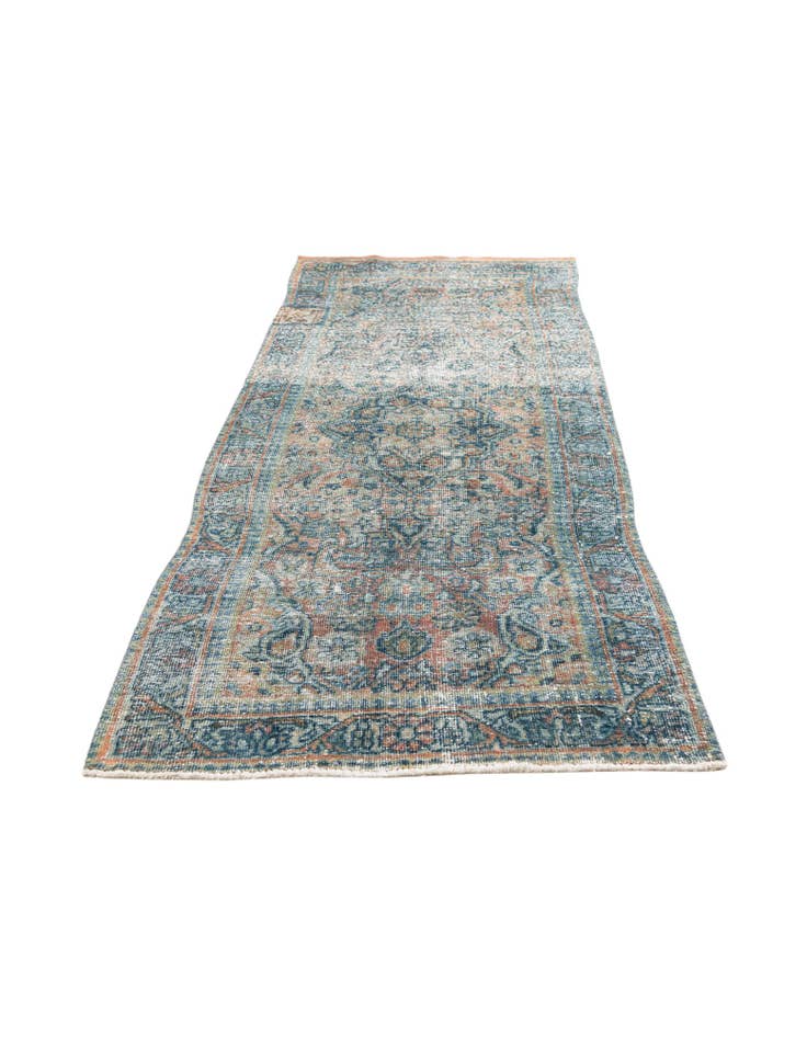 Detail image of 3' 1 x 8' 1 Hand Knotted Ultra Vintage Persian Wool Runner Rug