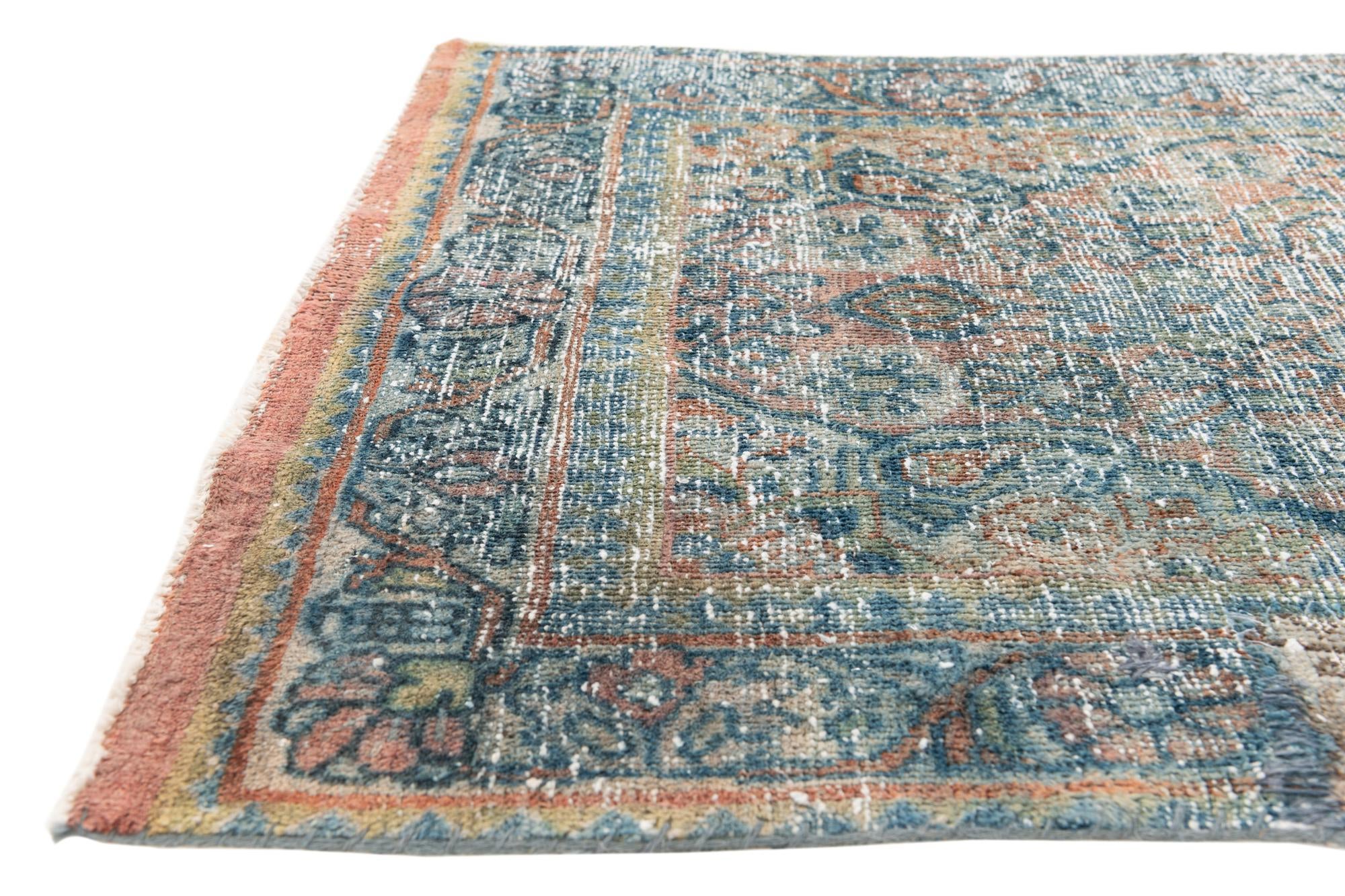 3' 1 x 8' 1 Hand Knotted Ultra Vintage Persian Wool Runner Rug