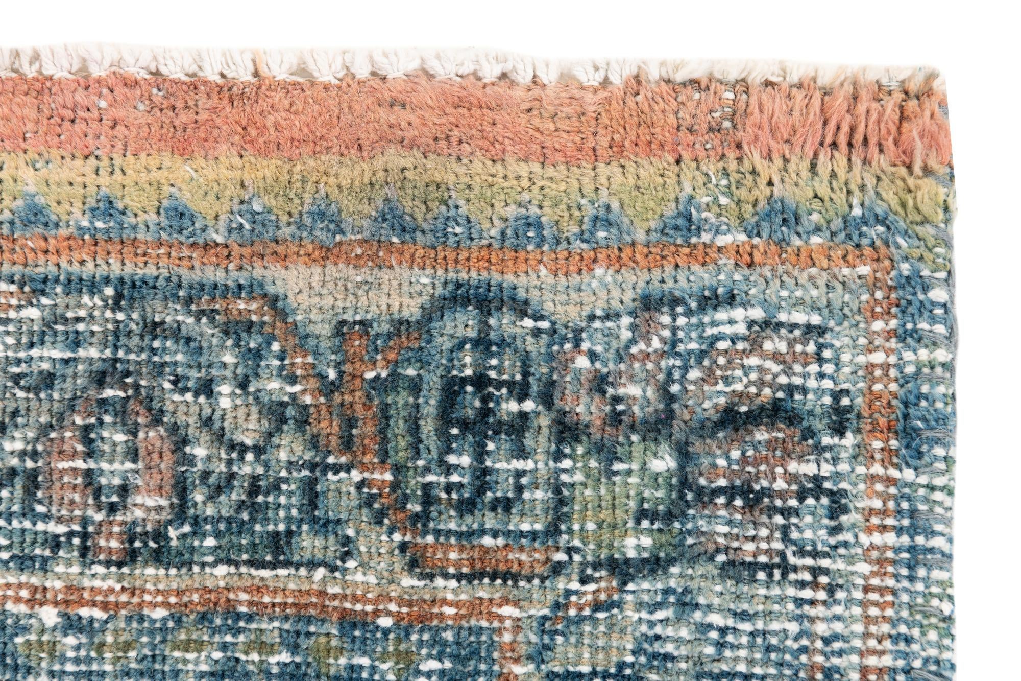3' 1 x 8' 1 Hand Knotted Ultra Vintage Persian Wool Runner Rug