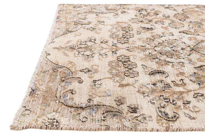 2' 9 x 9' 7 Hand Knotted Ultra Vintage Persian Wool Runner Rug
