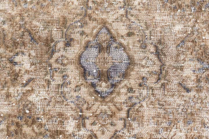 2' 9 x 9' 7 Hand Knotted Ultra Vintage Persian Wool Runner Rug