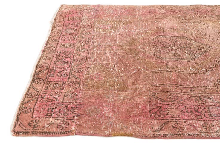 Detail image of 3' 4 x 12' 3 Hand Knotted Ultra Vintage Persian Wool Runner Rug