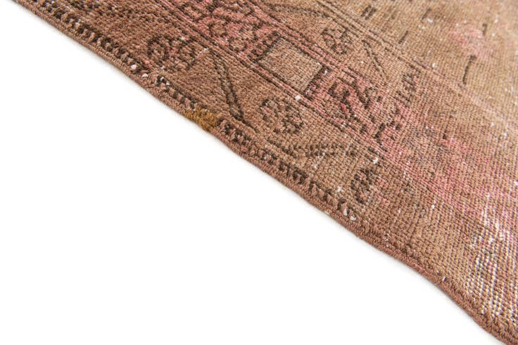 Detail image of 3' 4 x 12' 3 Hand Knotted Ultra Vintage Persian Wool Runner Rug