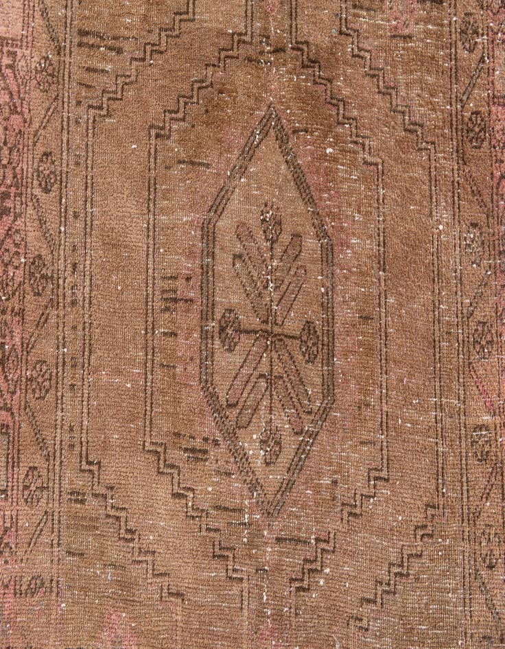 Detail image of 3' 4 x 12' 3  Hand Knotted Ultra Vintage Persian Wool Runner Rug