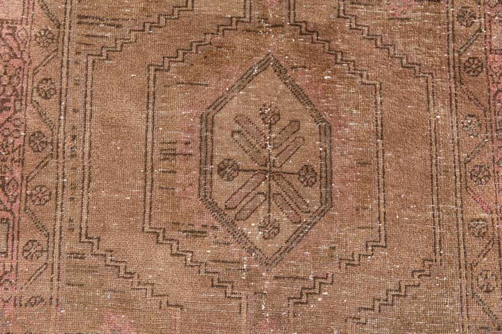 3' 4 x 12' 3 Hand Knotted Ultra Vintage Persian Wool Runner Rug