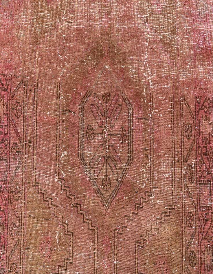Detail image of 3' 4 x 12' 3  Hand Knotted Ultra Vintage Persian Wool Runner Rug