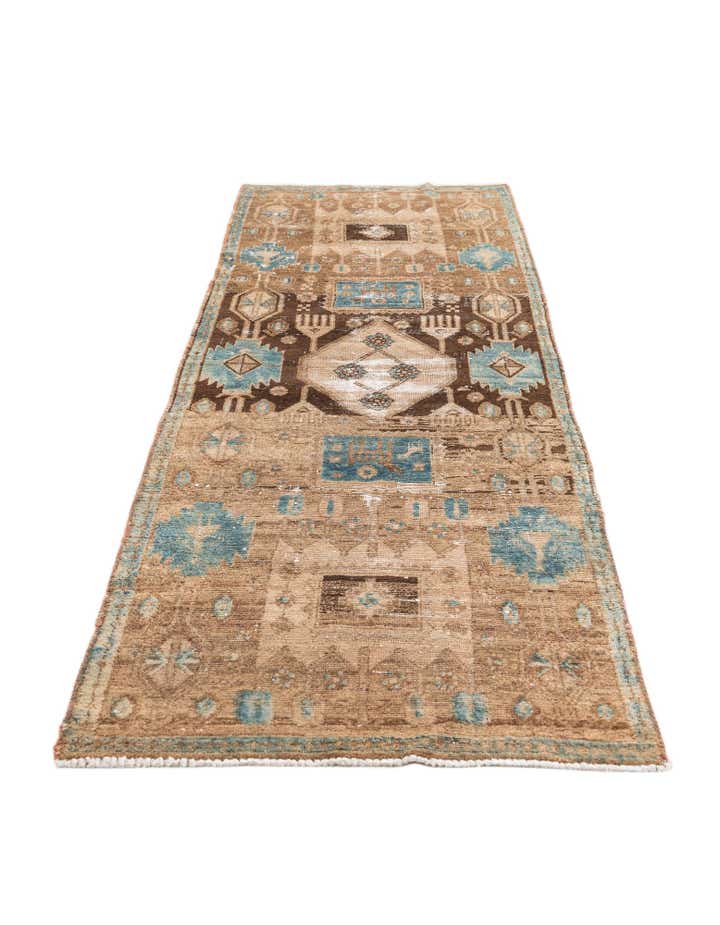 2' 10 x 7' 6 Hand Knotted Ultra Vintage Persian Wool Runner Rug