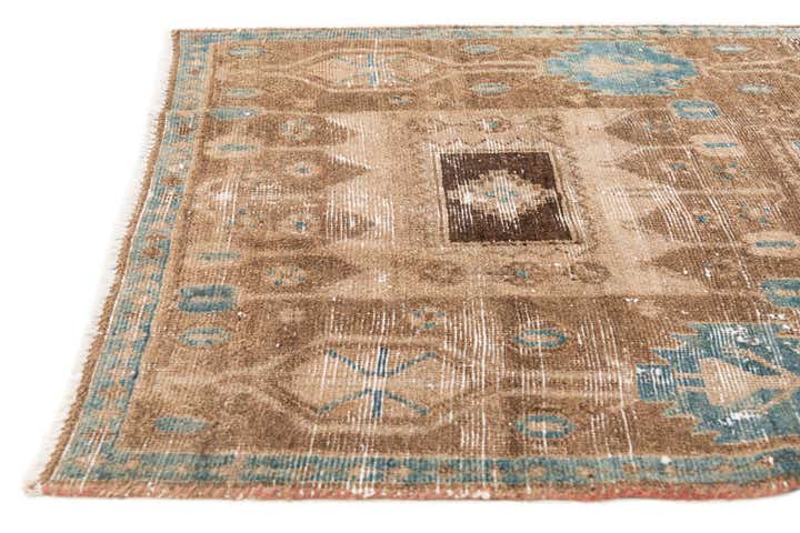 2' 10 x 7' 6 Hand Knotted Ultra Vintage Persian Wool Runner Rug