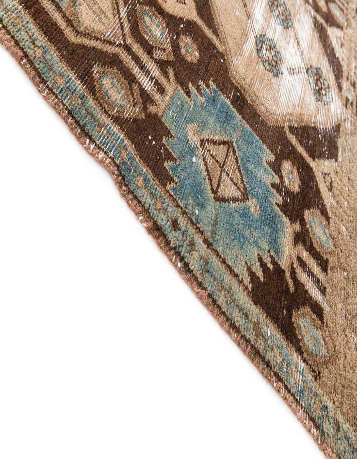 Detail image of 2' 10 x 7' 6  Hand Knotted Ultra Vintage Persian Wool Runner Rug