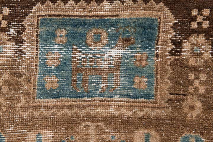 2' 10 x 7' 6 Hand Knotted Ultra Vintage Persian Wool Runner Rug