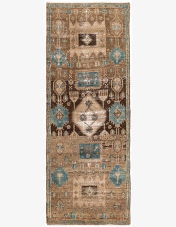 2' 10 x 7' 6 Hand Knotted Ultra Vintage Persian Wool Runner Rug