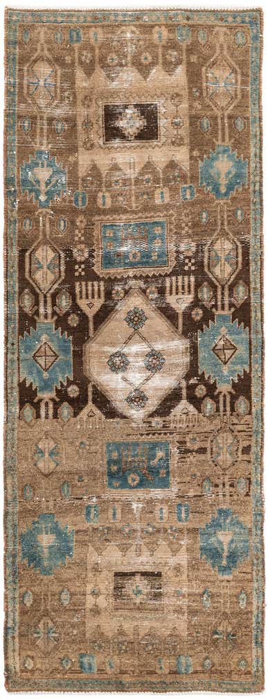 2' 10 x 7' 6 Hand Knotted Ultra Vintage Persian Wool Runner Rug