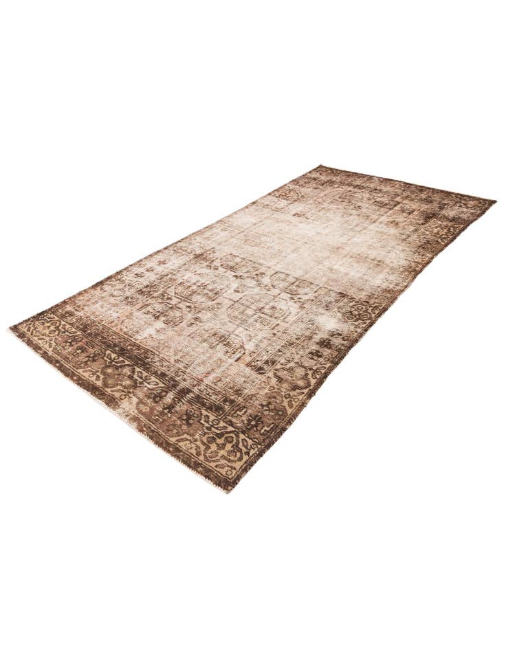 Detail image of 4' 9 x 9' 7 Hand Knotted Ultra Vintage Persian Wool Runner Rug