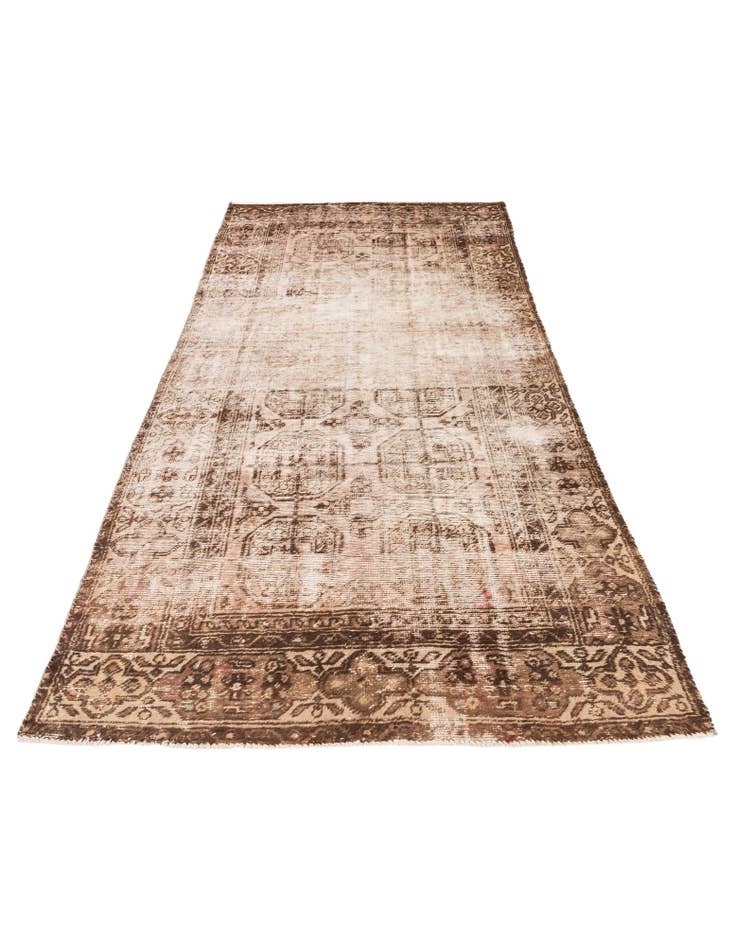 Detail image of 4' 9 x 9' 7 Hand Knotted Ultra Vintage Persian Wool Runner Rug