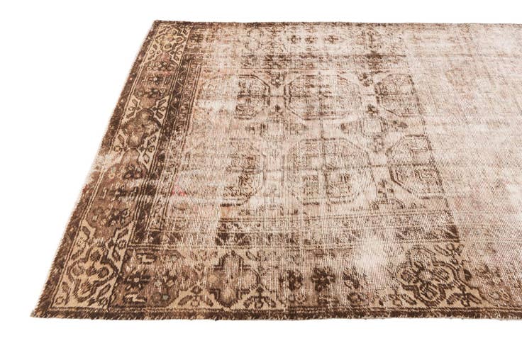 Detail image of 4' 9 x 9' 7 Hand Knotted Ultra Vintage Persian Wool Runner Rug