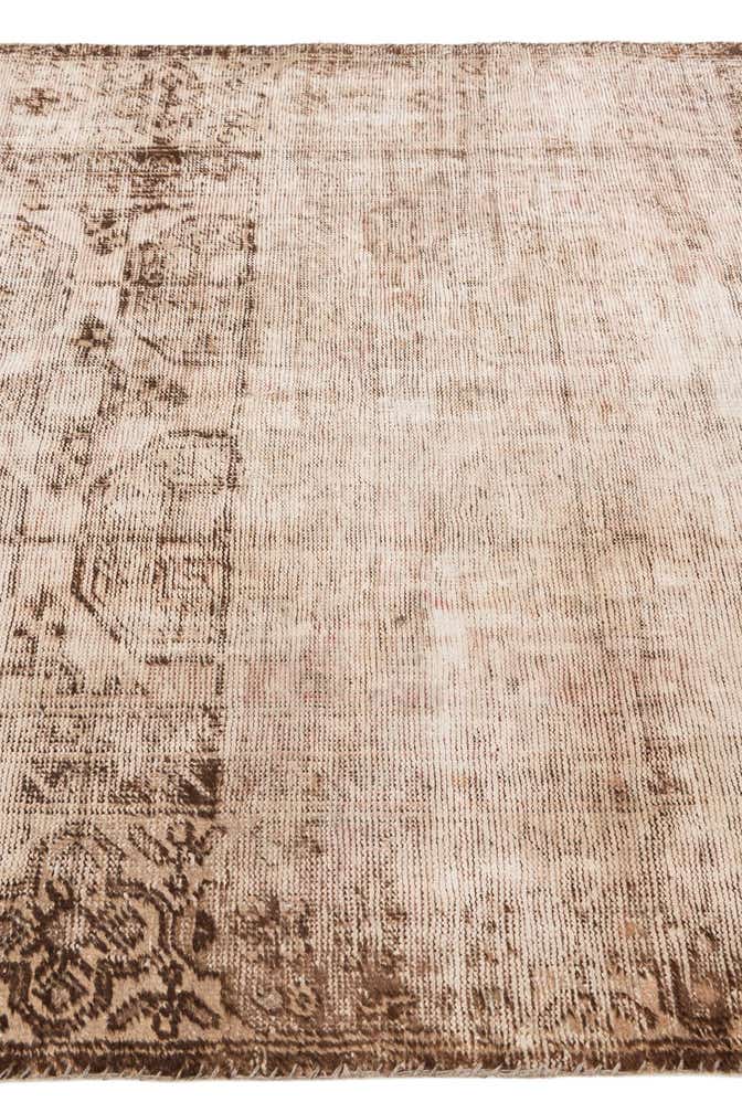 4' 9 x 9' 7 Hand Knotted Ultra Vintage Persian Wool Runner Rug