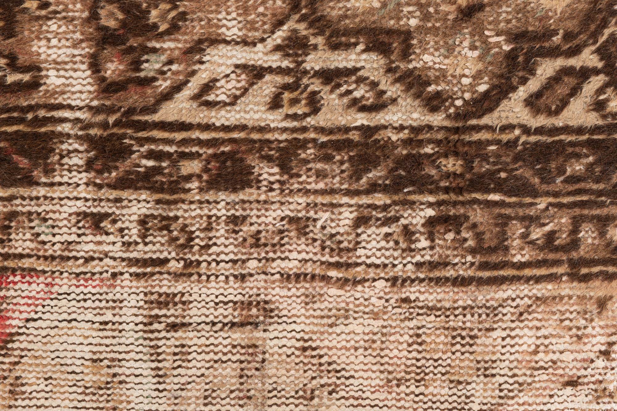 4' 9 x 9' 7 Hand Knotted Ultra Vintage Persian Wool Runner Rug