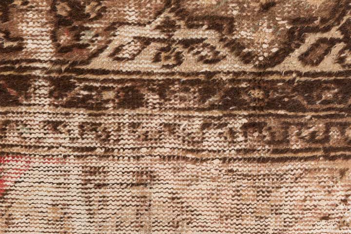 4' 9 x 9' 7 Hand Knotted Ultra Vintage Persian Wool Runner Rug