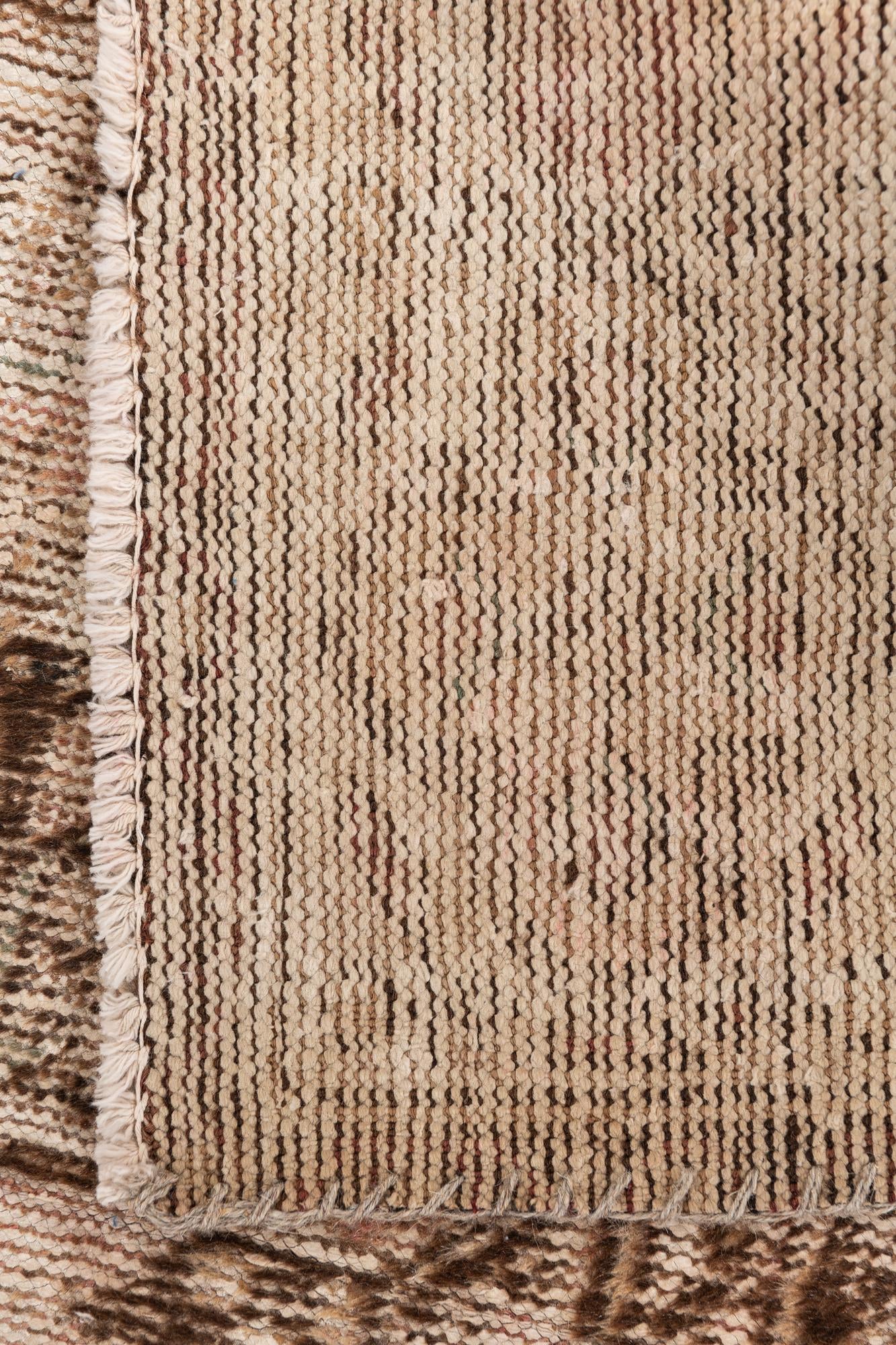 4' 9 x 9' 7 Hand Knotted Ultra Vintage Persian Wool Runner Rug