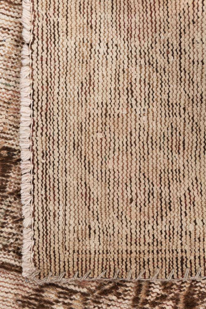 4' 9 x 9' 7 Hand Knotted Ultra Vintage Persian Wool Runner Rug