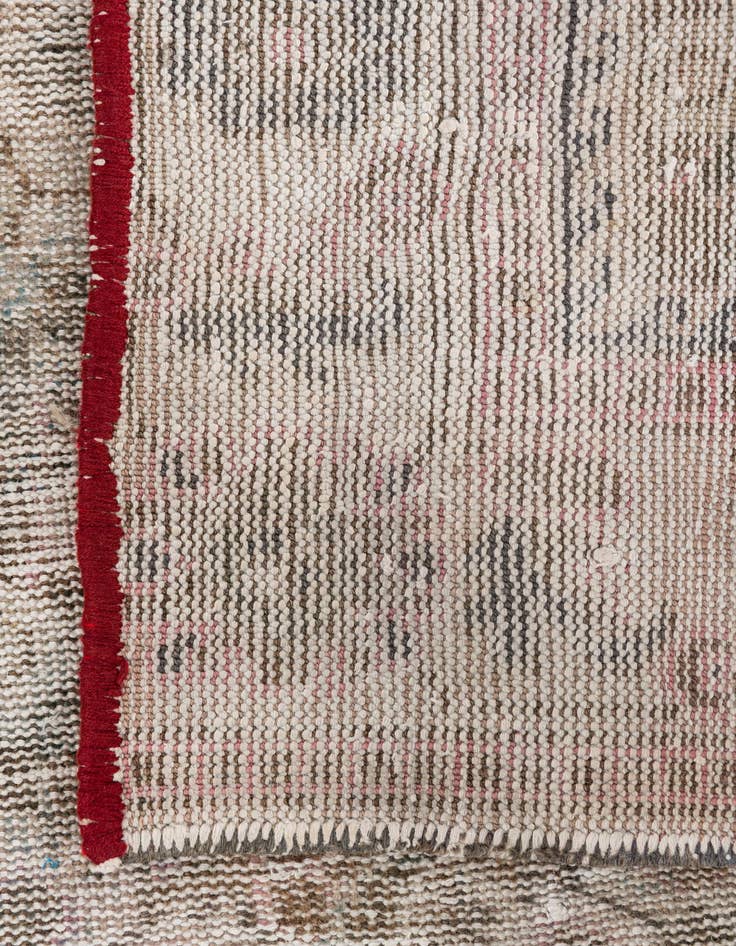 Detail image of 3' 7 x 8' 10  Hand Knotted Ultra Vintage Persian Wool Runner Rug