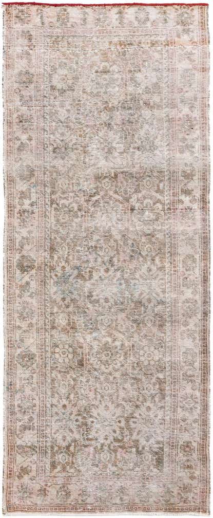 3' 7 x 8' 10 Hand Knotted Ultra Vintage Persian Wool Runner Rug