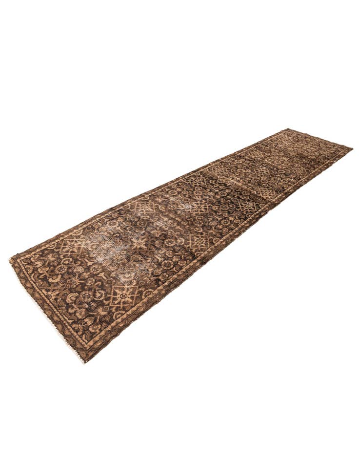 Detail image of 2' 10 x 11' 6 Hand Knotted Ultra Vintage Persian Wool Runner Rug