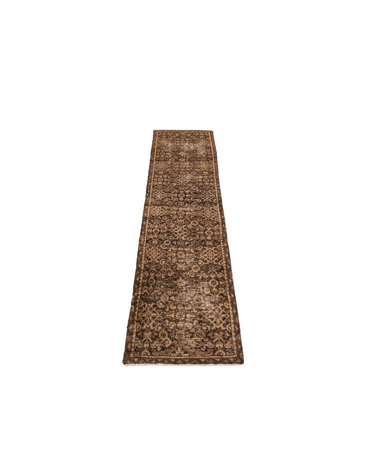 Detail image of 2' 10 x 11' 6 Hand Knotted Ultra Vintage Persian Wool Runner Rug