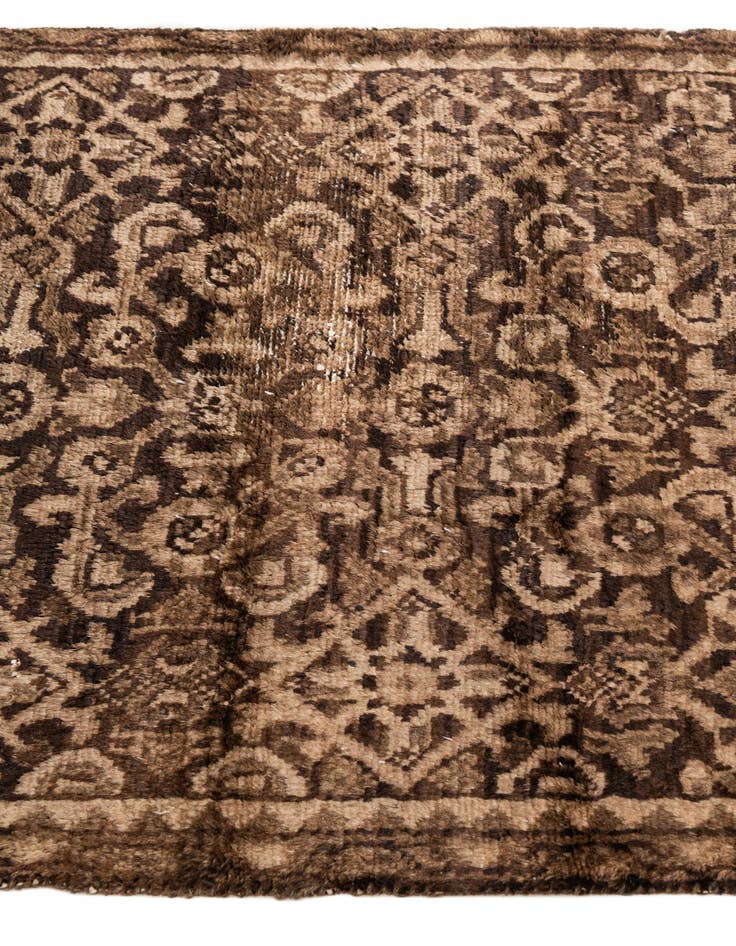 Detail image of 2' 10 x 11' 6  Hand Knotted Ultra Vintage Persian Wool Runner Rug