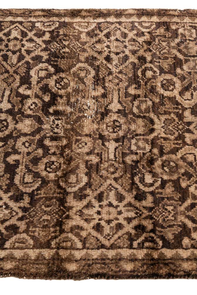 2' 10 x 11' 6 Hand Knotted Ultra Vintage Persian Wool Runner Rug