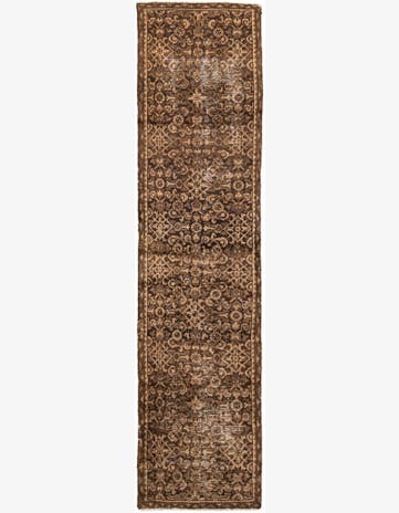 2' 10 x 11' 6 Hand Knotted Ultra Vintage Persian Wool Runner Rug