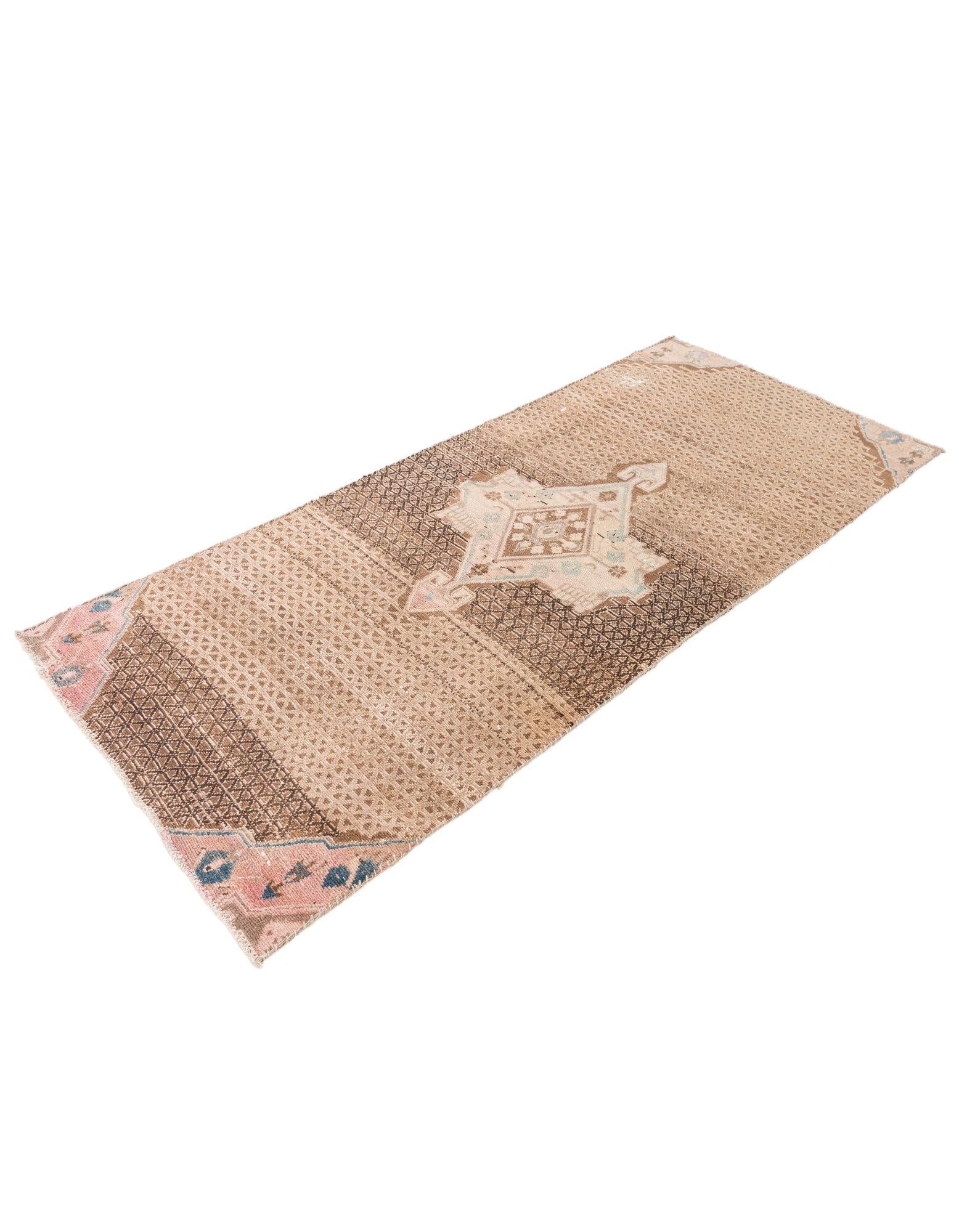 3' 2 x 7' 5 Hand Knotted Ultra Vintage Persian Wool Runner Rug