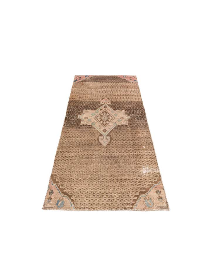 3' 2 x 7' 5 Hand Knotted Ultra Vintage Persian Wool Runner Rug