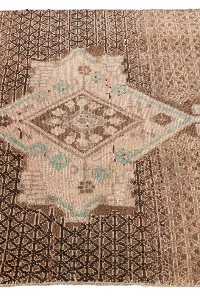 3' 2 x 7' 5 Hand Knotted Ultra Vintage Persian Wool Runner Rug