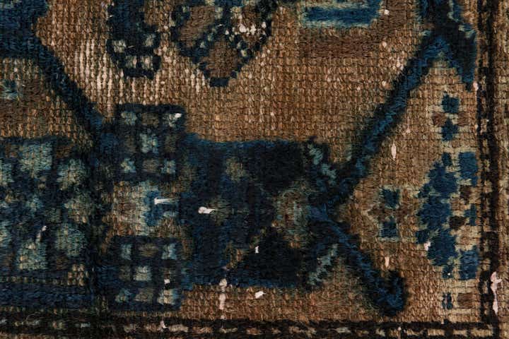 2' 7 x 6' Hand Knotted Ultra Vintage Persian Wool Runner Rug