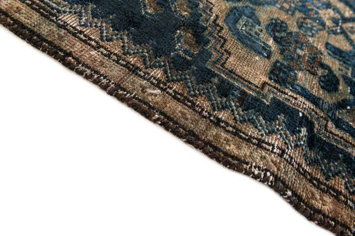 2' 7 x 6' Hand Knotted Ultra Vintage Persian Wool Runner Rug