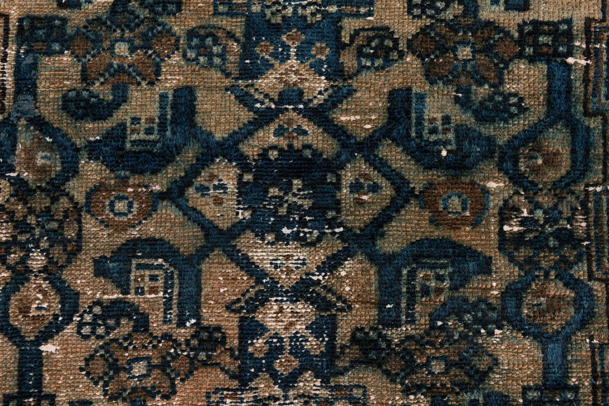 2' 7 x 6' Hand Knotted Ultra Vintage Persian Wool Runner Rug