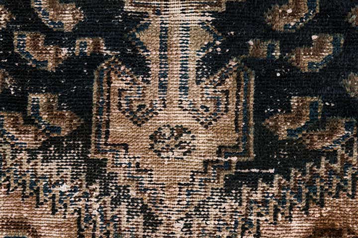 2' 7 x 6' Hand Knotted Ultra Vintage Persian Wool Runner Rug
