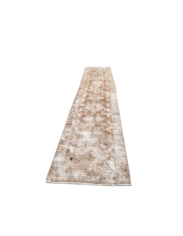 2' 9 x 11' 4 Hand Knotted Ultra Vintage Persian Wool Runner Rug
