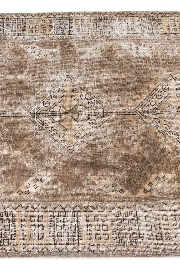 Detail image of 2' 9 x 11' 4 Hand Knotted Ultra Vintage Persian Wool Runner Rug