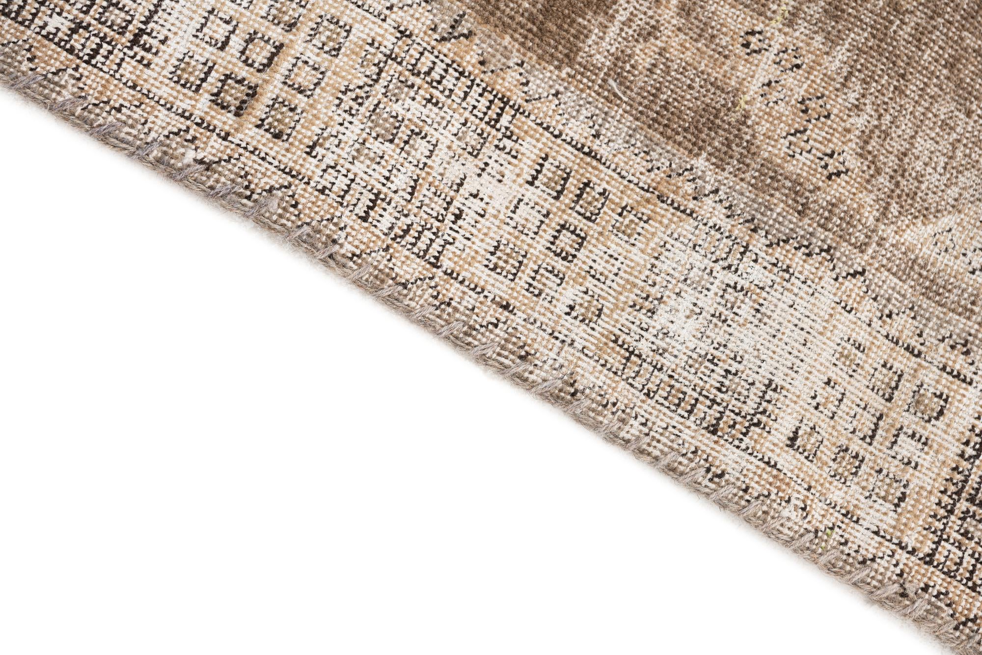 85cm x 345cm anudado a mano Ultra Vintage Alfombra Persa Lana Pasillera