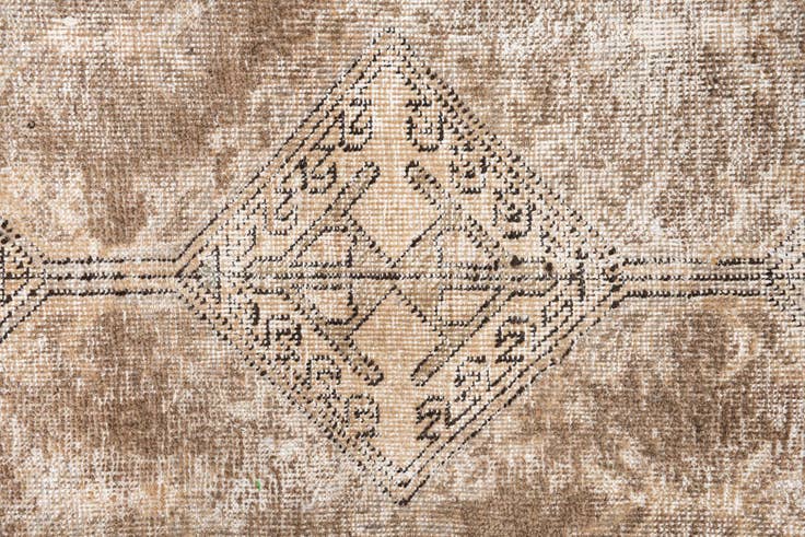 Detail image of 2' 9 x 11' 4 Hand Knotted Ultra Vintage Persian Wool Runner Rug