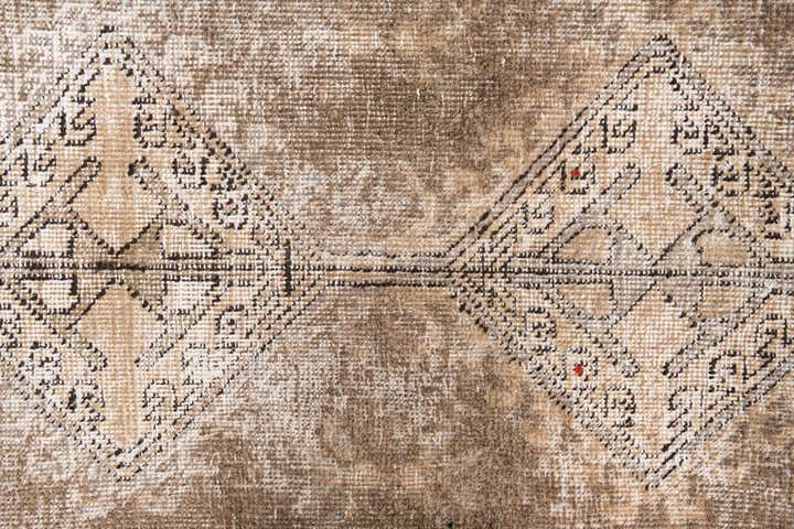 2' 9 x 11' 4 Hand Knotted Ultra Vintage Persian Wool Runner Rug
