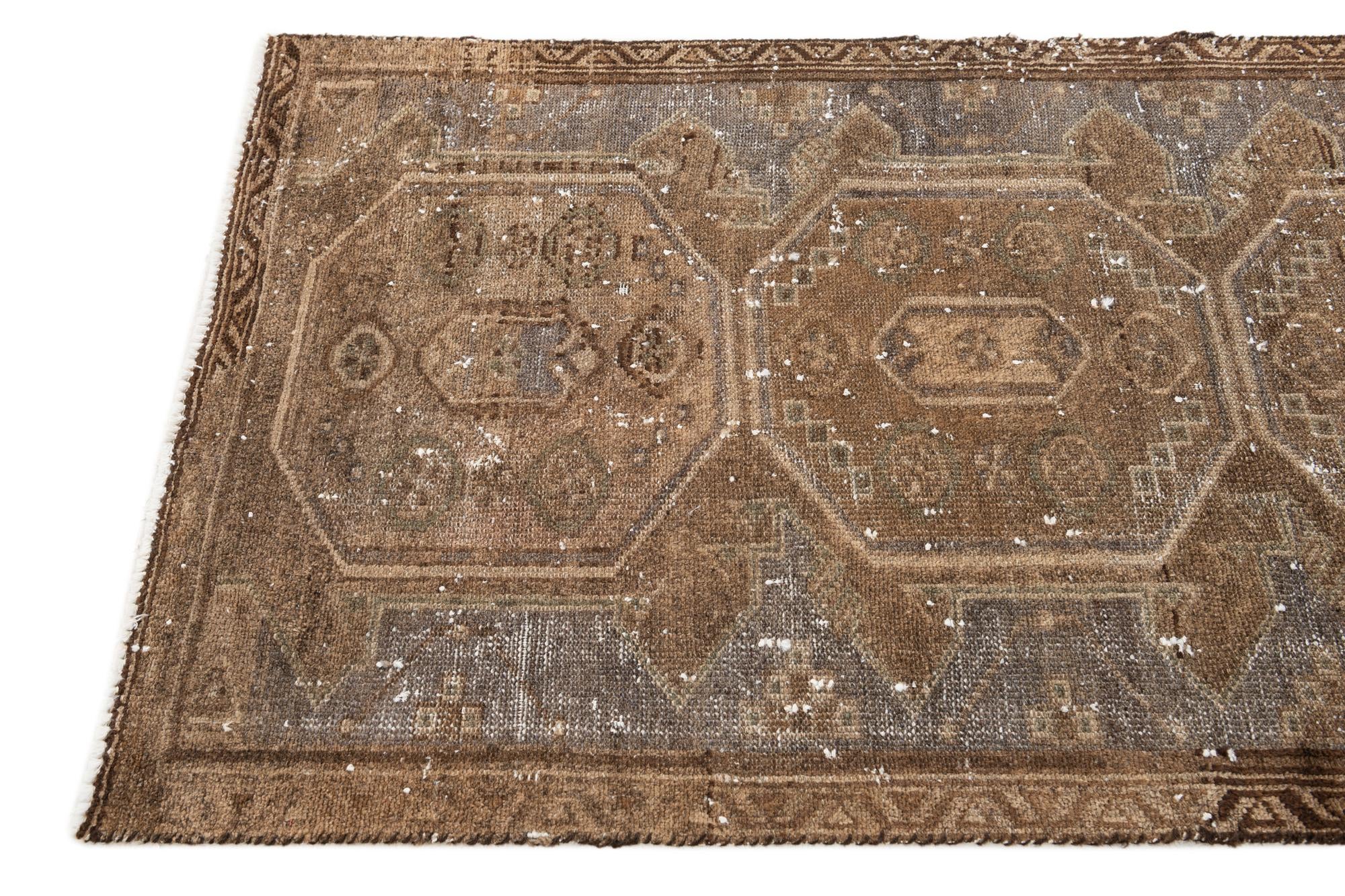 85cm x 185cm anudado a mano Ultra Vintage Alfombra Persa Lana Pasillera