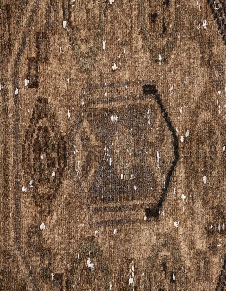 Detail image of 2' 10 x 6'  Hand Knotted Ultra Vintage Persian Wool Runner Rug