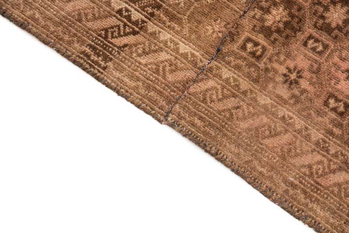 2' 2 x 4' 9 Hand Knotted Ultra Vintage Persian Wool Runner Rug